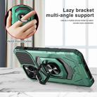 For Samsung Galaxy S21+ 5G Magnetic Ring Holder Phone Case(Dark Green) - 2