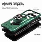 For Samsung Galaxy S21+ 5G Magnetic Ring Holder Phone Case(Dark Green) - 3