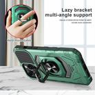 For Samsung Galaxy S22 Ultra 5G Magnetic Ring Holder Phone Case(Dark Green) - 2