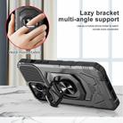 For Samsung Galaxy S22 Ultra 5G Magnetic Ring Holder Phone Case(Black) - 2