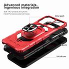For Samsung Galaxy S22 Ultra 5G Magnetic Ring Holder Phone Case(Red) - 3