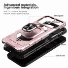 For Samsung Galaxy S22 Ultra 5G Magnetic Ring Holder Phone Case(Rose Gold) - 3