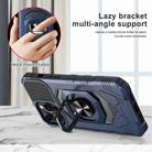 For Samsung Galaxy S22 Ultra 5G Magnetic Ring Holder Phone Case(Blue) - 2