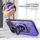 For Samsung Galaxy S22 Ultra 5G Magnetic Ring Holder Phone Case(Purple) - 2