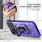 For Samsung Galaxy A12 Magnetic Ring Holder Phone Case(Purple) - 2