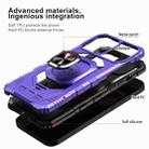 For Samsung Galaxy A12 Magnetic Ring Holder Phone Case(Purple) - 3