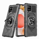 For Samsung Galaxy A42 Magnetic Ring Holder Phone Case(Black) - 1