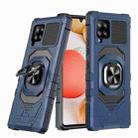 For Samsung Galaxy A42 Magnetic Ring Holder Phone Case(Blue) - 1