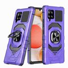 For Samsung Galaxy A42 Magnetic Ring Holder Phone Case(Purple) - 1