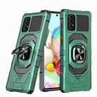 For Samsung Galaxy A52 Magnetic Ring Holder Phone Case(Dark Green) - 1