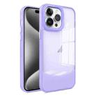 For iPhone 15 Pro Max Two-color High Transparency Skin Feel TPU Phone Case(Purple) - 1