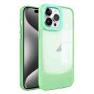 For iPhone 15 Pro Max Two-color High Transparency Skin Feel TPU Phone Case(Green) - 1