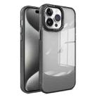 For iPhone 15 Pro Max Two-color High Transparency Skin Feel TPU Phone Case(Black) - 1