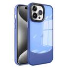 For iPhone 15 Pro Two-color High Transparency Skin Feel TPU Phone Case(Blue) - 1