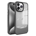 For iPhone 15 Pro Two-color High Transparency Skin Feel TPU Phone Case(Black) - 1