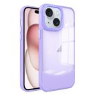 For iPhone 15 Plus Two-color High Transparency Skin Feel TPU Phone Case(Purple) - 1