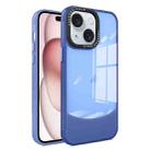 For iPhone 15 Plus Two-color High Transparency Skin Feel TPU Phone Case(Blue) - 1