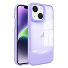 For iPhone 14 Plus Two-color High Transparency Skin Feel TPU Phone Case(Purple) - 1