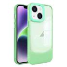 For iPhone 14 Plus Two-color High Transparency Skin Feel TPU Phone Case(Green) - 1