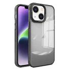 For iPhone 14 Plus Two-color High Transparency Skin Feel TPU Phone Case(Black) - 1