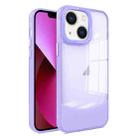 For iPhone 14 / 13 Two-color High Transparency Skin Feel TPU Phone Case(Purple) - 1