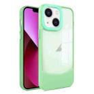 For iPhone 14 / 13 Two-color High Transparency Skin Feel TPU Phone Case(Green) - 1