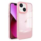 For iPhone 14 / 13 Two-color High Transparency Skin Feel TPU Phone Case(Pink) - 1