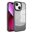 For iPhone 14 / 13 Two-color High Transparency Skin Feel TPU Phone Case(Black) - 1