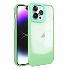 For iPhone 14 Pro Two-color High Transparency Skin Feel TPU Phone Case(Green) - 1