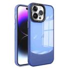 For iPhone 14 Pro Two-color High Transparency Skin Feel TPU Phone Case(Blue) - 1