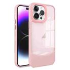 For iPhone 14 Pro Two-color High Transparency Skin Feel TPU Phone Case(Pink) - 1