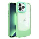 For iPhone 13 Pro Max Two-color High Transparency Skin Feel TPU Phone Case(Green) - 1
