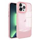 For iPhone 13 Pro Max Two-color High Transparency Skin Feel TPU Phone Case(Pink) - 1