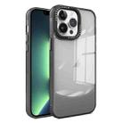 For iPhone 13 Pro Max Two-color High Transparency Skin Feel TPU Phone Case(Black) - 1