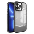 For iPhone 13 Pro Two-color High Transparency Skin Feel TPU Phone Case(Black) - 1