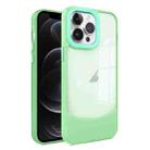 For iPhone 12 / 12 Pro Two-color High Transparency Skin Feel TPU Phone Case(Green) - 1