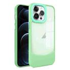 For iPhone 12 Pro Max Two-color High Transparency Skin Feel TPU Phone Case(Green) - 1