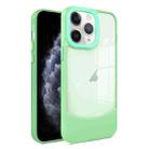 For iPhone 11 Pro Max Two-color High Transparency Skin Feel TPU Phone Case(Green) - 1