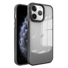 For iPhone 11 Pro Max Two-color High Transparency Skin Feel TPU Phone Case(Black) - 1