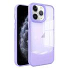 For iPhone 11 Pro Two-color High Transparency Skin Feel TPU Phone Case(Purple) - 1