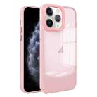 For iPhone 11 Pro Two-color High Transparency Skin Feel TPU Phone Case(Pink) - 1