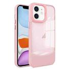 For iPhone 11 Two-color High Transparency Skin Feel TPU Phone Case(Pink) - 1