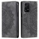 For Honor 200 Lite Totem Embossed Magnetic Leather Phone Case(Grey) - 1