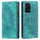 For Honor 200 Lite Totem Embossed Magnetic Leather Phone Case(Green) - 1