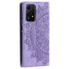 For Honor 200 Lite Totem Embossed Magnetic Leather Phone Case(Purple) - 3