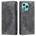 For Honor 400 Lite Totem Embossed Magnetic Leather Phone Case(Grey) - 2
