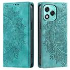 For Honor 400 Lite Totem Embossed Magnetic Leather Phone Case(Green) - 2