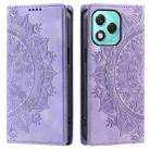 For Honor 400 Lite Totem Embossed Magnetic Leather Phone Case(Purple) - 2