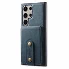 For Samsung Galaxy S24 Ultra 5G Denior D14 NK Retro Pattern MagSafe Magnetic Card Holder Leather Phone Case(Blue) - 3