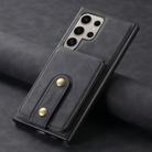 For Samsung Galaxy S24 Ultra 5G Denior D14 NK Retro Pattern MagSafe Magnetic Card Holder Leather Phone Case(Black) - 2